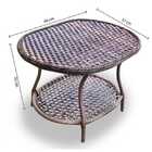 Conjunto Caribe - 2 Poltronas + Mesa Oval - Duna Cru