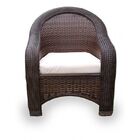 Conjunto Caribe 2 Poltronas + Sofá + Mesa Oval - Duna Cru