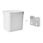 Conjunto Cesto De Lixo Lixeira 2,5l + Suporte Para Parede Ou