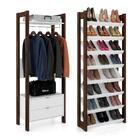 Conjunto Closet Az 5 Peças Branco Nogal