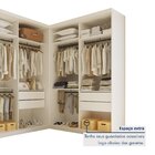 Conjunto Closet Casal Sem Portas 2 Módulos 6 Gavetas França Y