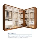Conjunto Closet Casal Sem Portas 2 Módulos 6 Gavetas França Y