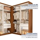 Conjunto Closet Casal Sem Portas 2 Módulos 6 Gavetas França Y