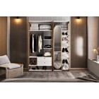 Conjunto Closet Com Sapateira Cali 1 Porta 16 Prateleiras Bra