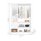 Conjunto Closet E Penteadeira Conroe Fosco Liso