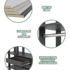 Conjunto Closet Guarda Roupa 5 Prat. 3 Gav. 1 Cab 1520x2200x4