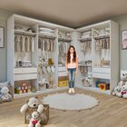 Conjunto Closet Infantil Sem Portas 2 Módulos 6 Gavetas Valen