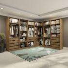 Conjunto Closet Kappesberg Adapt Nogueira 5 Peças 342cm X 263
