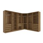 Conjunto Closet Kappesberg Adapt Nogueira 5 Peças 342cm X 263