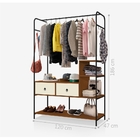 Conjunto Closets Industriais Magali Preto Canela Off White