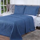 Conjunto Colcha Microfibra Casal La Dotta Azul Un