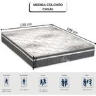 Conjunto Colchão Box Casal Molas Ensacadas Safira Polar