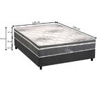 Conjunto Colchão Box Casal Molas Ensacadas Safira Polar