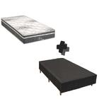 Conjunto Colchão Box Queen Molas Ensacadas Safira Polar