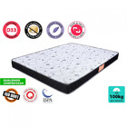 Conjunto Colchão Casal Espuma D33 Anti Alérgico + Box 138x188