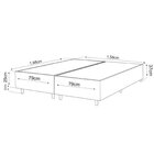 Conjunto Colchão Ortopédico E Base Box Queen 71x158x198cm Zad