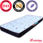 Conjunto Colchão Solteiro Espuma D33 + Cama Box Auxiliar De M