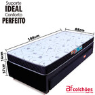 Conjunto Colchão Solteiro Espuma D33 + Cama Box Auxiliar De M
