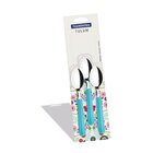 Conjunto Colheres Para Chá Tulum Tramontina 3 Peças Azul Tram