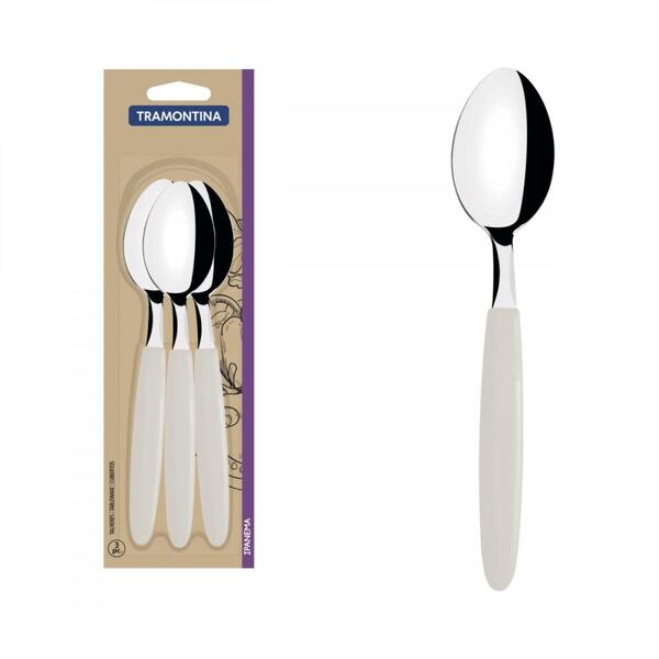 Conjunto Colheres Tramontina Ipanema Aço Inox 3 Peças