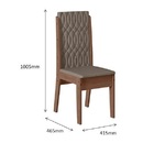 Conjunto Com 02 Cadeiras De Jantar Libia Amêndoa 01a