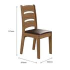 Conjunto Com 02 Cadeiras De Jantar Mali Cedro Gold 61c