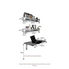 Conjunto Com 1 Escrivaninha Suspensa E 2 Prateleiras 100cm Am