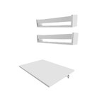 Conjunto Com 1 Escrivaninha Suspensa E 2 Prateleiras 100cm Br