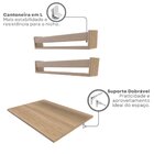 Conjunto Com 1 Escrivaninha Suspensa E 2 Prateleiras 60cm Car