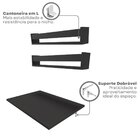 Conjunto Com 1 Escrivaninha Suspensa E 2 Prateleiras 60cm Pre