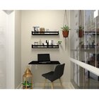 Conjunto Com 1 Escrivaninha Suspensa E 2 Prateleiras 60cm Pre