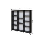 Conjunto Com 1 Estante Livreiro 11 Nichos Odelia E 1 Estante