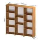 Conjunto Com 1 Estante Livreiro 11 Nichos Odelia E 1 Estante