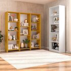 Conjunto Com 1 Estante Livreiro 11 Nichos Odelia E 1 Estante