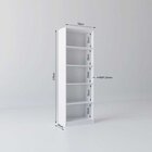 Conjunto Com 1 Estante Livreiro 11 Nichos Odelia E 1 Estante