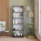 Conjunto Com 1 Estante Livreiro 11 Nichos Odelia E 1 Estante