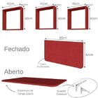 Conjunto Com 1 Mesa Dobrável 80cm E 3 Nichos Bramov Móveis Ve
