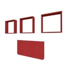 Conjunto Com 1 Mesa Dobrável 80cm E 3 Nichos Bramov Móveis Ve