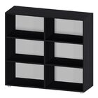 Conjunto Com 1 Mesa Escrivaninha 3 Nichos Veneta E 1 Estante