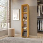 Conjunto Com 1 Mesa Escrivaninha 3 Nichos Veneta E 1 Estante