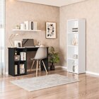 Conjunto Com 1 Mesa Escrivaninha 3 Nichos Veneta E 1 Estante