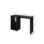 Conjunto Com 1 Mesa Escrivaninha 3 Nichos Veneta E 1 Estante