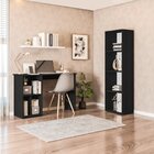 Conjunto Com 1 Mesa Escrivaninha 3 Nichos Veneta E 1 Estante