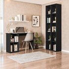 Conjunto Com 1 Mesa Escrivaninha 3 Nichos Veneta E 2 Estantes