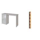 Conjunto Com 1 Mesa Escrivaninha 3 Nichos Veneta E 2 Estantes