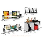 Conjunto Com 1 Nicho E 3 Prateleiras Trini  Azul