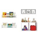 Conjunto Com 1 Nicho E 3 Prateleiras Trini  Branco