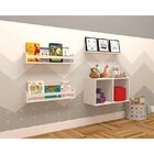 Conjunto Com 1 Nicho E 3 Prateleiras Trini  Branco