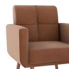 Conjunto Com 1 Poltrona E 1 Puff Havana Cobre