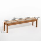 Conjunto Com 2 Bancos, 2 Cadeiras Com Braço E 1 Mesa 180cm Tr